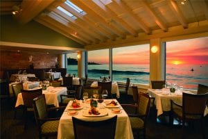 The Marine Room Dining Room at Sunset in La Jolla, CA DiRoNA Awarded Restaurant